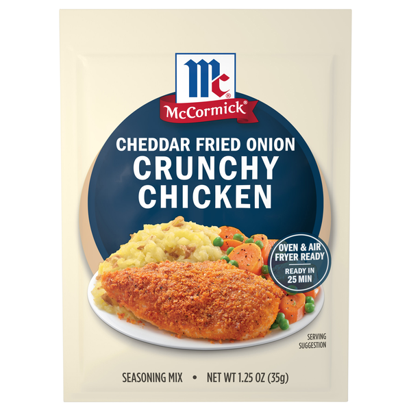 McCormick Cheddar Fried Onion Crunchy Chicken Seasoning Mix Packet