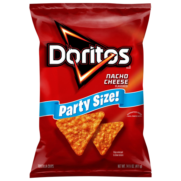 Doritos Nacho Cheese Tortilla Chips Party Size