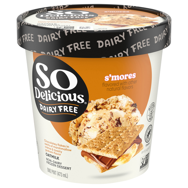 So Delicious Dairy Free S'mores Oatmilk Frozen Dessert