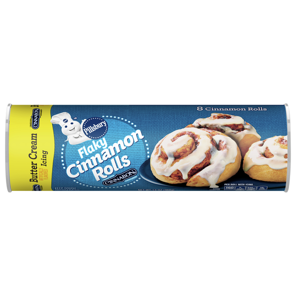 Pillsbury Flaky Cinnamon Rolls with Butter Cream Icing - 8 ct
