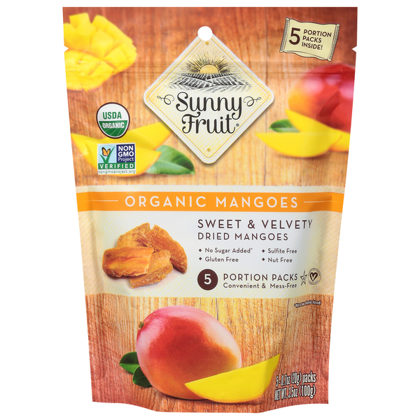Sunny Fruit Organic Dried Mangoes - 5 ct