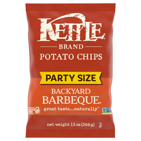 Kettle Brand Gluten Free Backyard Barbeque Potato Chips Sharing Size