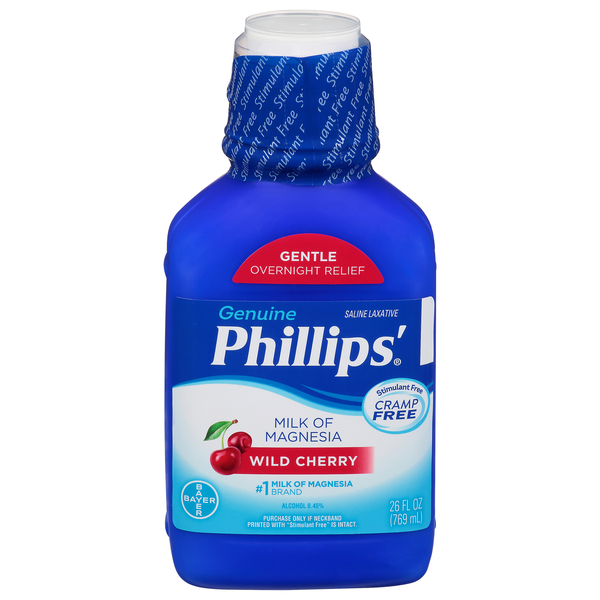 Phillips Wild Cherry Milk Of Magnesia Saline Laxative