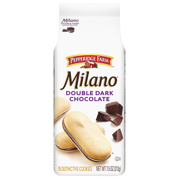 Pepperidge Farm Milano Double Dark Chocolate Sandwich Cookies - 15 ct
