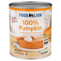 Food Lion 100% Pumpkin