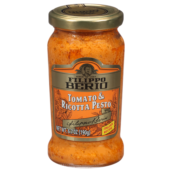 Filippo Berio Italian Recipe Tomato & Ricotta Pesto Pasta Sauce