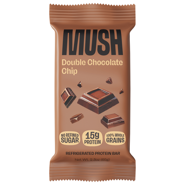 MUSH Double Chocolate Chip 15g Protein Bar Refrigerated