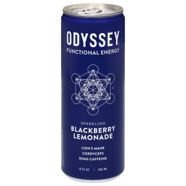 Odyssey Energy + Focus Blackberry Lemon Twist Sparkling Mushroom Elixir