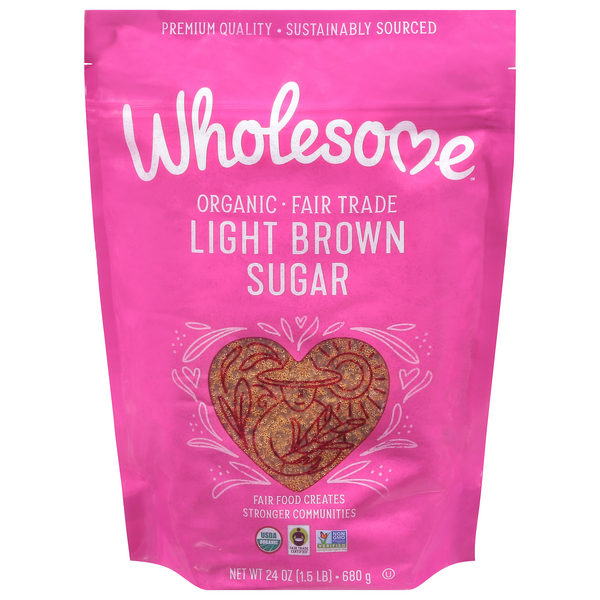 Save on Wholesome Organic Light Brown Sugar Order Online Delivery GIANT