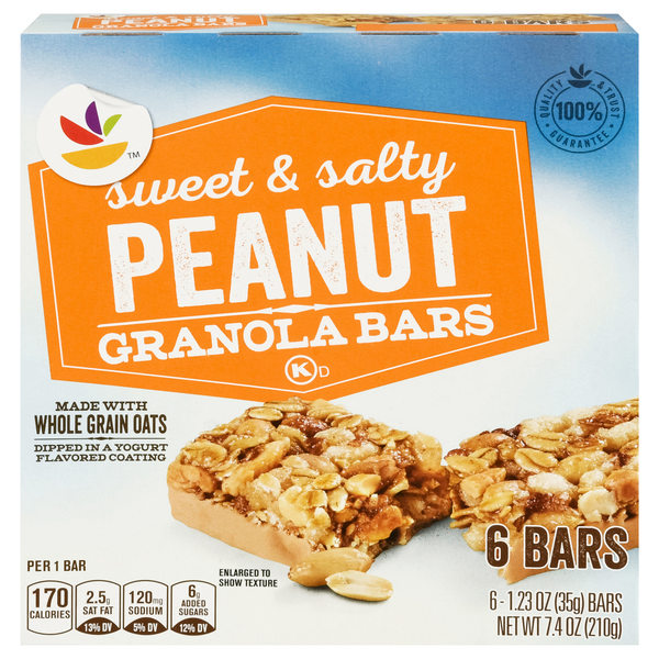 Our Brand Sweet & Salty Peanut Granola Bars - 6 ct