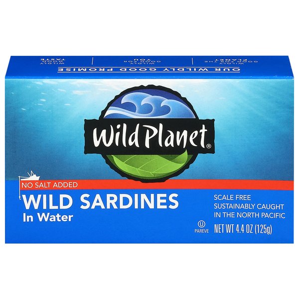 Wild Planet No Salt Added Wild Sardines in Water