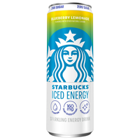 Starbucks Iced Energy Zero Sugar Blueberry Lemonade Sparkling Energy Drink