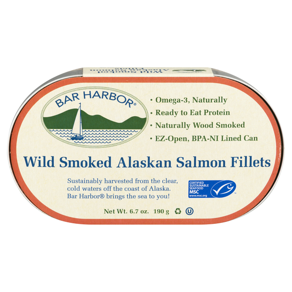 Bar Harbor Wild Smoked Alaskan Salmon Fillets