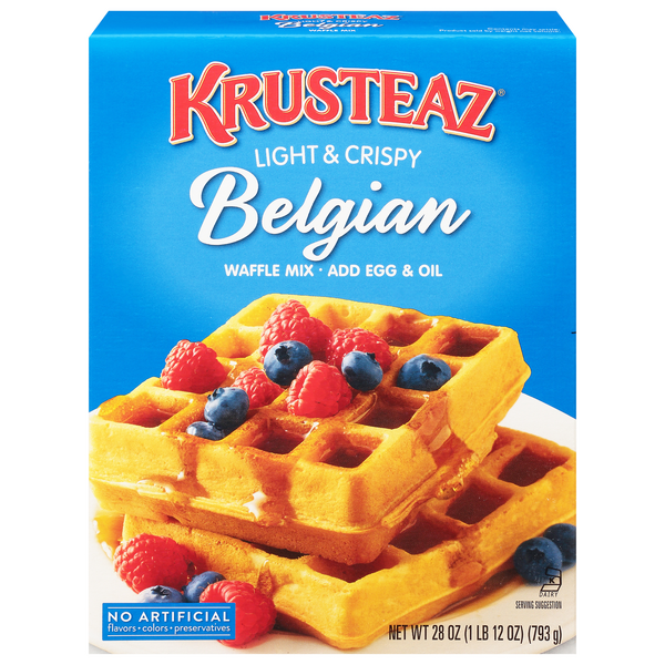 Save on Krusteaz Light & Crispy Waffle Mix Belgian Order Online