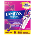 Tampax Radiant Unscented Regular Tampons