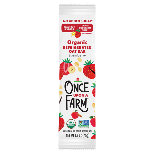 Once Upon a Farm Organic Strawberry Oat Bar Refrigerated