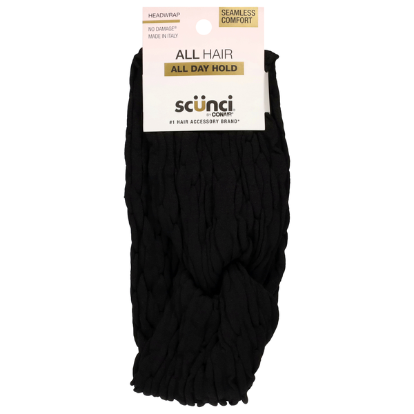 Scunci All Hair Headwrap Black