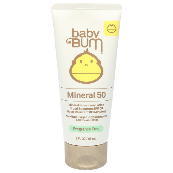 Baby Bum Water Resistant Sunscreen SPF 50 Fragrance Free