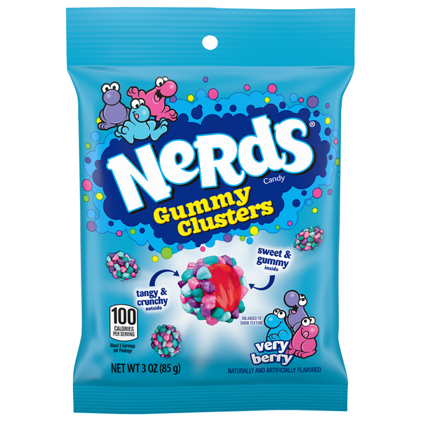 Nerds Very Berry Gummy Clusters Candy Share Pouch