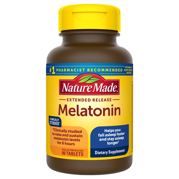 Nature Made Melatonin Extended Release Dietary Supplement Tablets