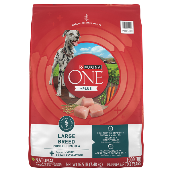 Purina ONE +Plus Large Breed Puppy Formula Dry Dog Food