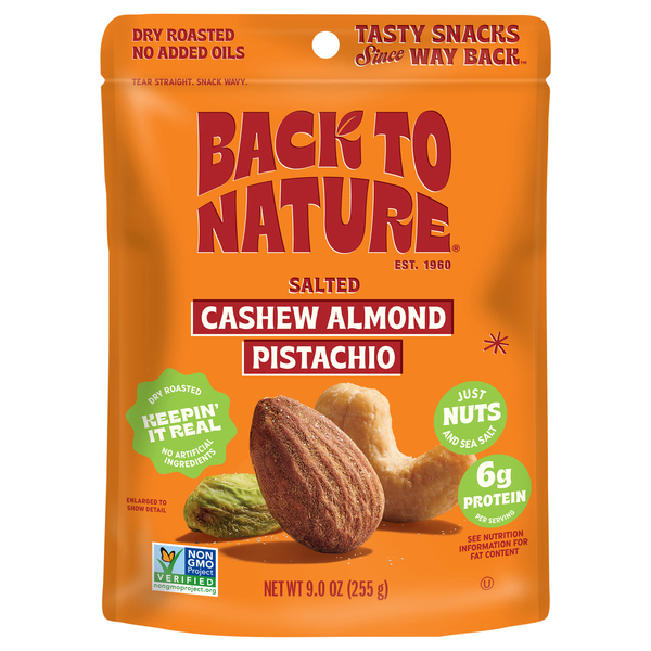 Back to Nature Salted Cashew Almond Pistachio