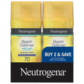 Neutrogena Beach Defense Water+Sun Protection SPF 70 Sunscreen Lotion 2 ct