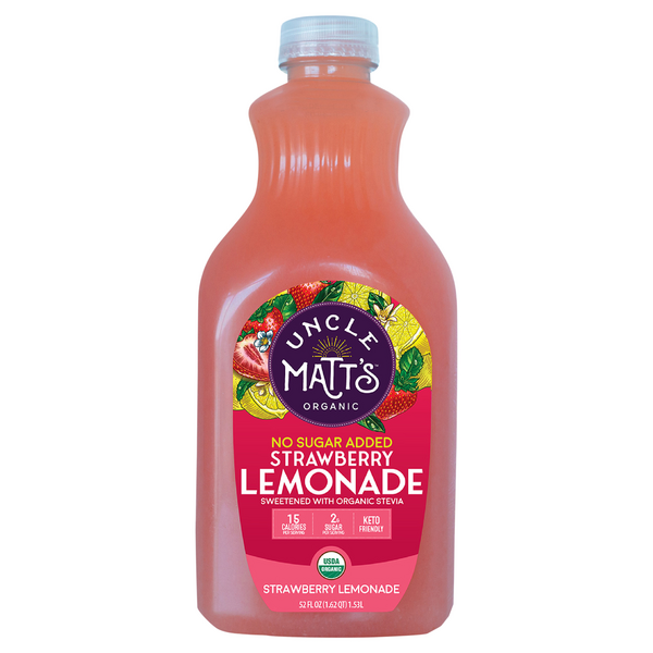Uncle Matt's Organic No Sugar Added Strawberry Lemonade
