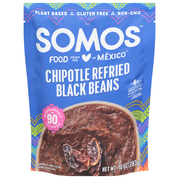 Somos Gluten Free Chipotle Refried Black Beans