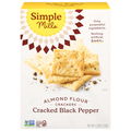 Simple Mills Gluten Free Cracked Black Pepper Almond Flour Crackers