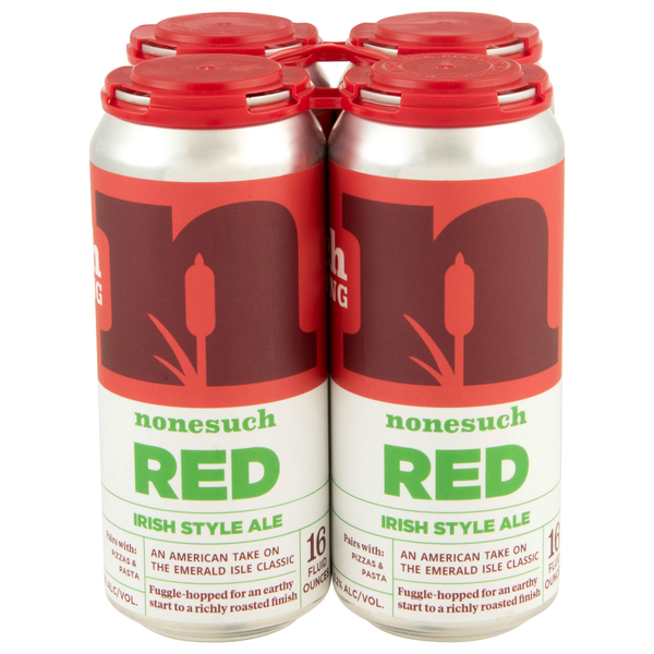 Nonesuch Red Irish Style Ale Beer - 4 pk