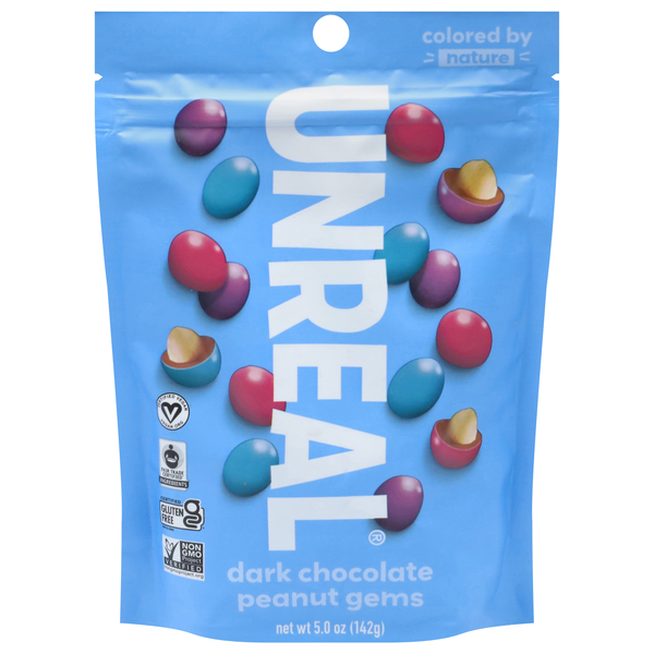 UNREAL Gluten Free Dark Chocolate Covered Peanuts