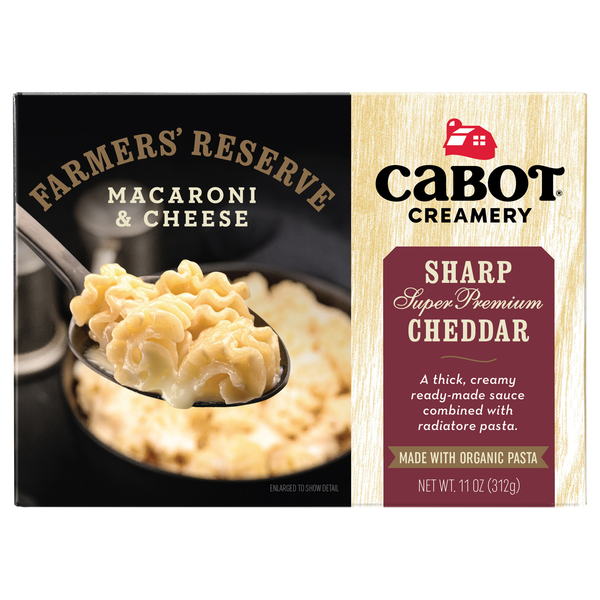 Cabot Farmers' Reserved Macaroni & Cheese Sharp Super Premium Cheddar