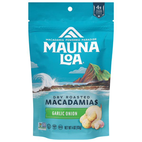 Mauna Loa Maui Onion & Garlic Dry Roasted Macadamias