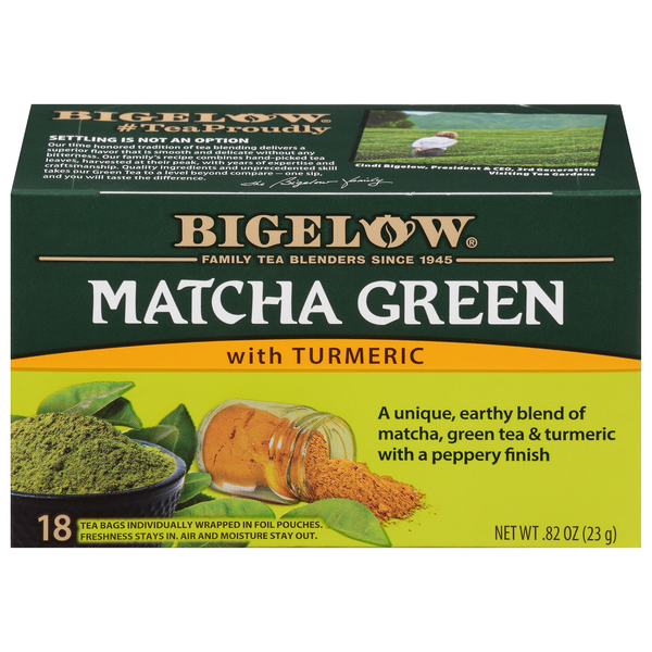 Bigelow Matcha Green with Turmeric Tea Bags