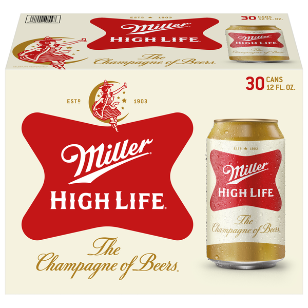 Miller High Life Beer - 30 pk