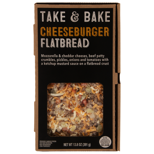 Save on Giant Company Flatbread Pizza Take & Bake Cheeseburger Order