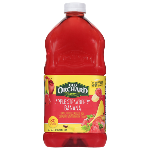 Old Orchard Apple Strawberry Banana Juice Cocktail Blend