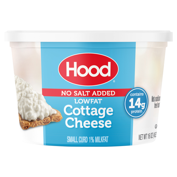 Hood No Salt Added 1% Low Fat Small Curd Cottage Cheese