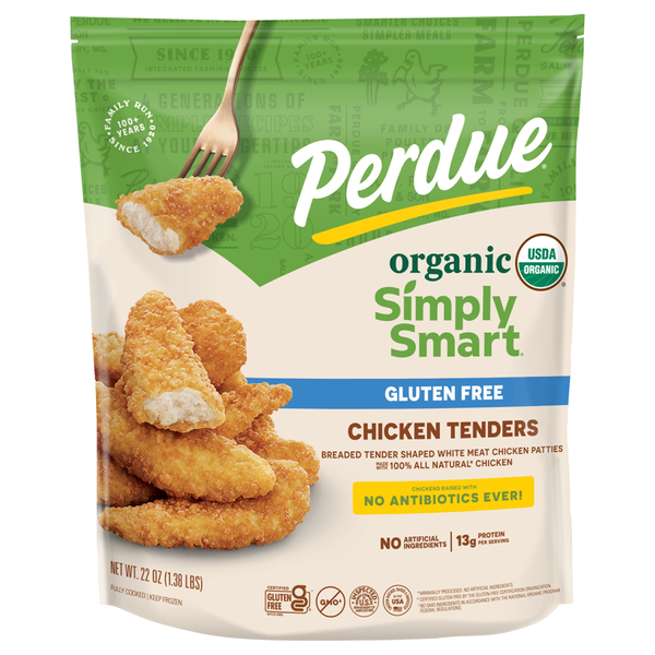Perdue Simply Smart Organics Gluten Free Chicken Breast Tenders Frozen