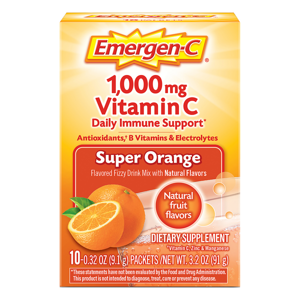 Save On Emergen C 1000 Mg Vitamin C Daily Immune Support Drink Mix Super Orange Order Online Delivery Stop Shop
