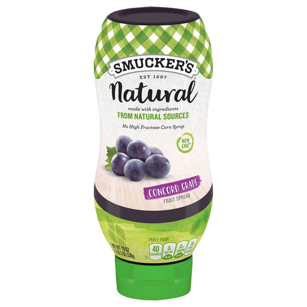 Smucker's Natural Concord Grape Fruit Spread Squeeze