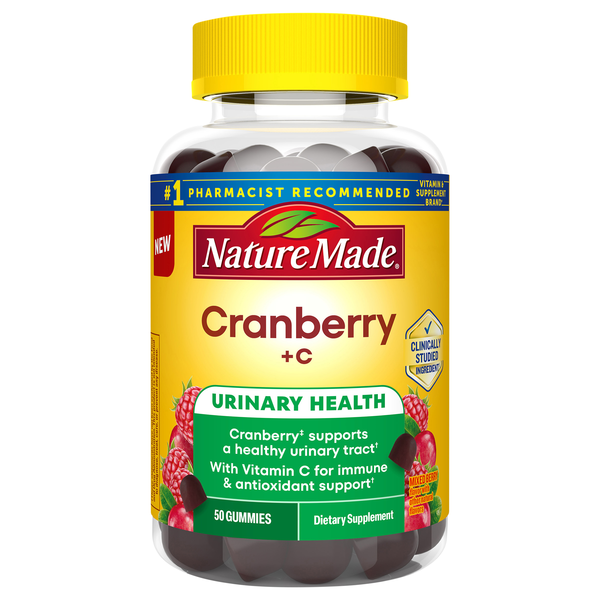 Nature Made Cranberry +C Urinary Health Gummies