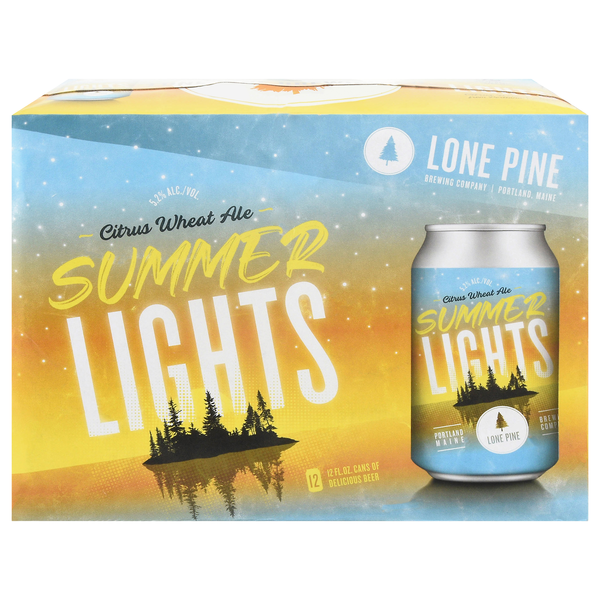 Lone Pine Summer Lights Citrus Wheat Ale Beer - 12 pk