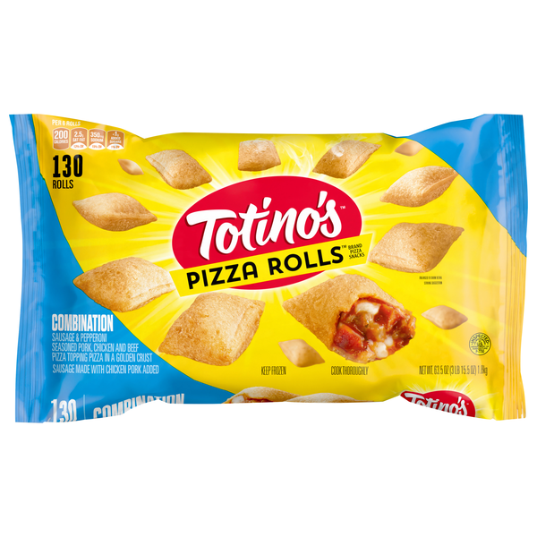 Totino's Combination Pizza Rolls Snacks - 130 ct Frozen