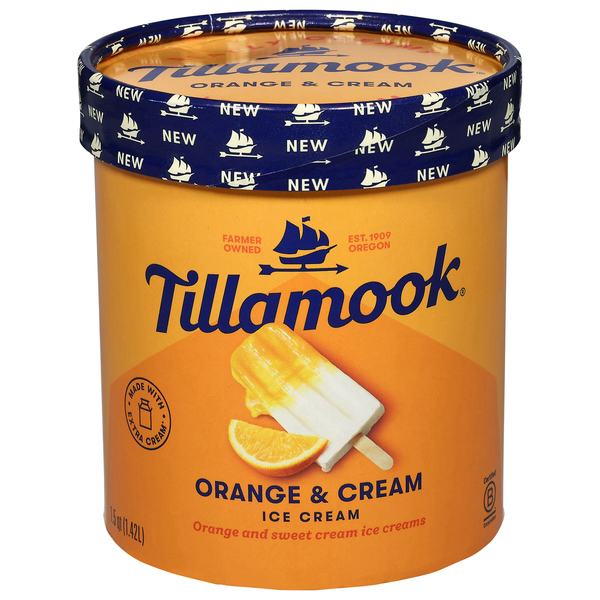 Tillamook Orange & Cream Ice Cream