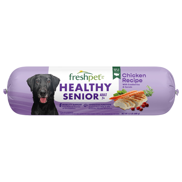 Freshpet Healthy Senior Chicken Recipe Refrigerated Dog Food