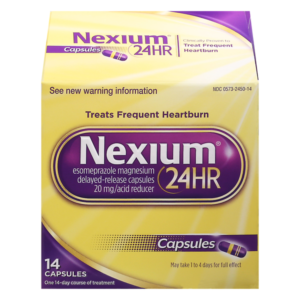 Nexium 24HR Acid Reducer 20 mg Capsules