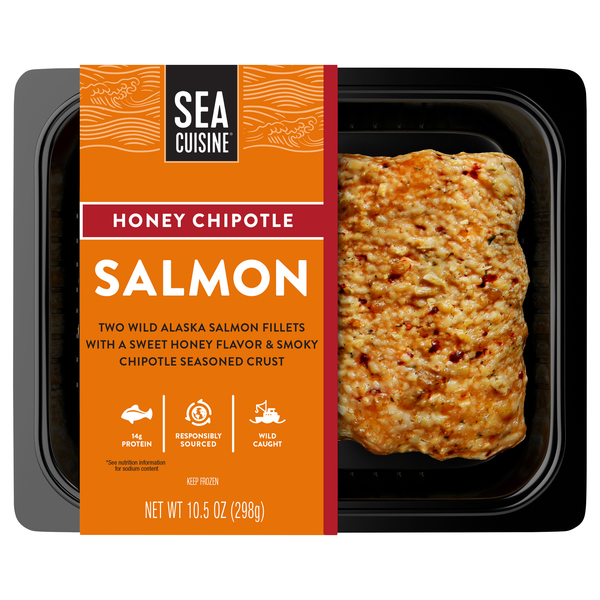 Sea Cuisine Wild Honey Chipotle Alaska Salmon Fillets - 2 ct Frozen