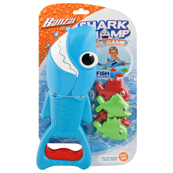 Banzai Shark Champ Pool Game Ages 3+